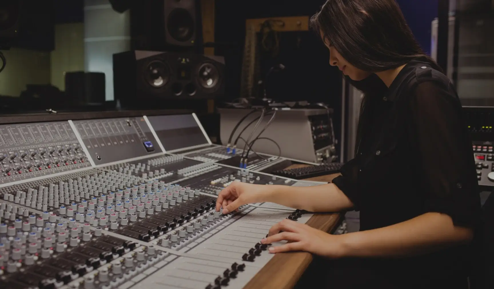 Person at mixing desk