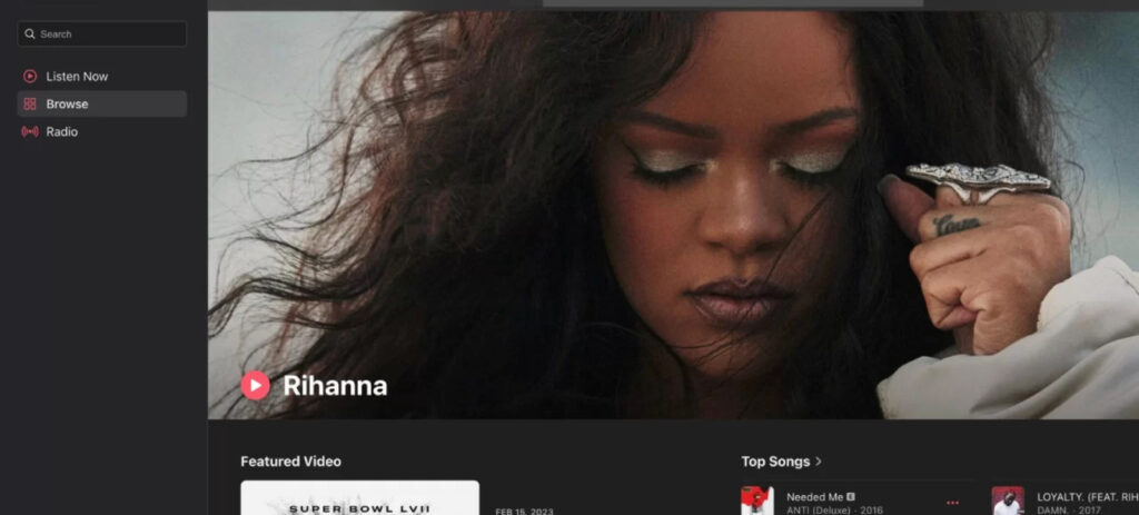 Rihanna Apple Music Image